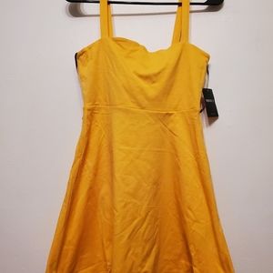Yellow Skater Dress